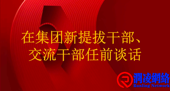 在新提拔干部任前集体谈话会议上的讲话