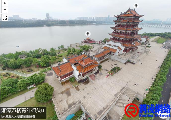 湘潭万楼青年码头360°全景